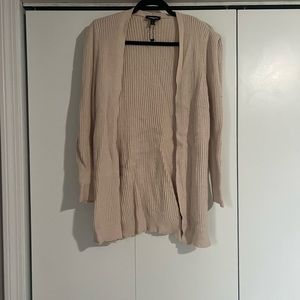 Express Light Pink/Cream Cardigan - M
